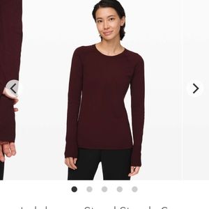 Lululemon-Stand Steady Crew Sweater-Sz XL-Garnet-N